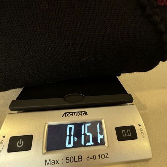 Vintage Susan Bristol Womens Sweater Black Hand Embroidered Wool EU 38 US 8 90's - Picture 14 of 14